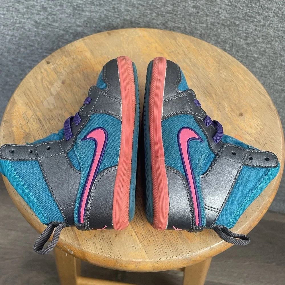 Nike Air‎ Jordan 1 Retro Skinny High Tropical Teal Size 7C Grey Pink 602658-309